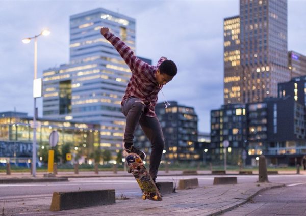 La mayor pista de skate de los Países Bajos, en Zeeburgereiland